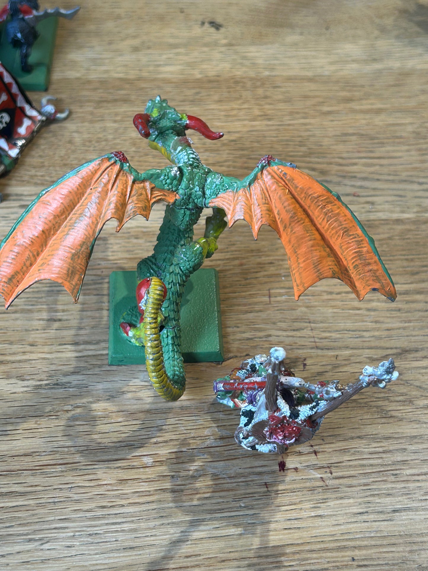 Games Workshop Warhammer Orc Shaman on War Wyvern OOP Metal Oldhammer