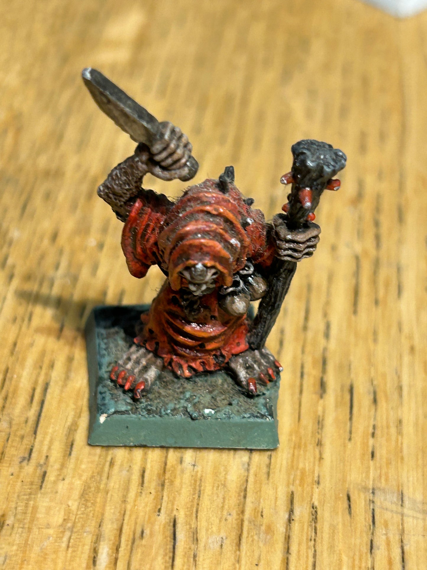 Skaven Spyne Blightmaster Plague Monk Staff Dagger Ratmen C47 warhammer fantasy old world