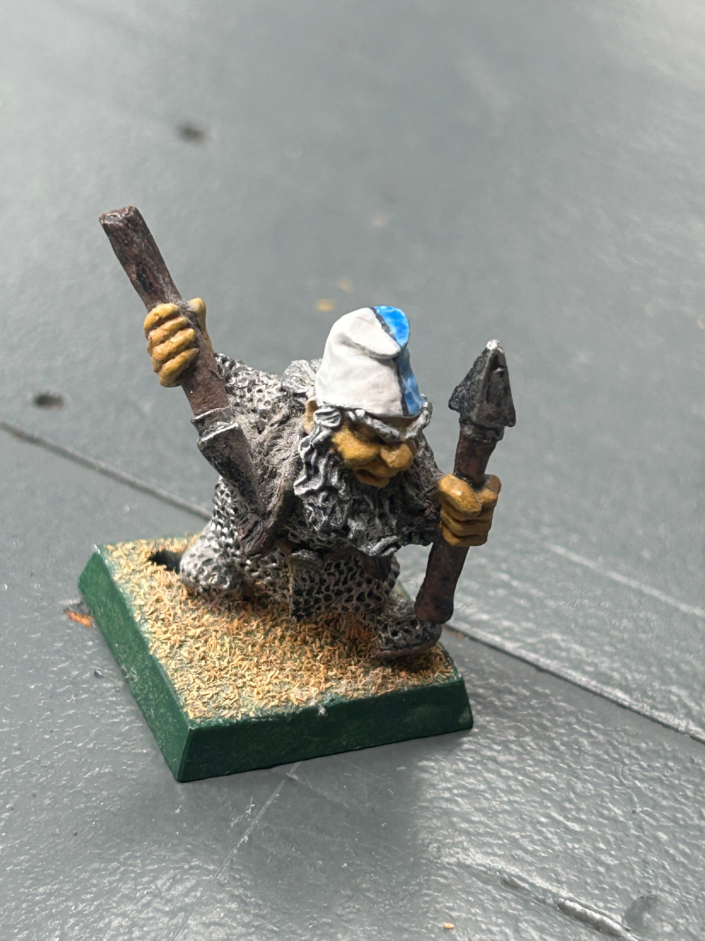 Marauder miniatures DW23 Dwarf with two spears Metal Warhammer Fantasy MM10