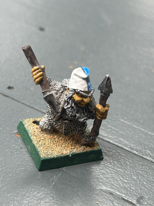 Marauder miniatures DW23 Dwarf with two spears Metal Warhammer Fantasy MM10