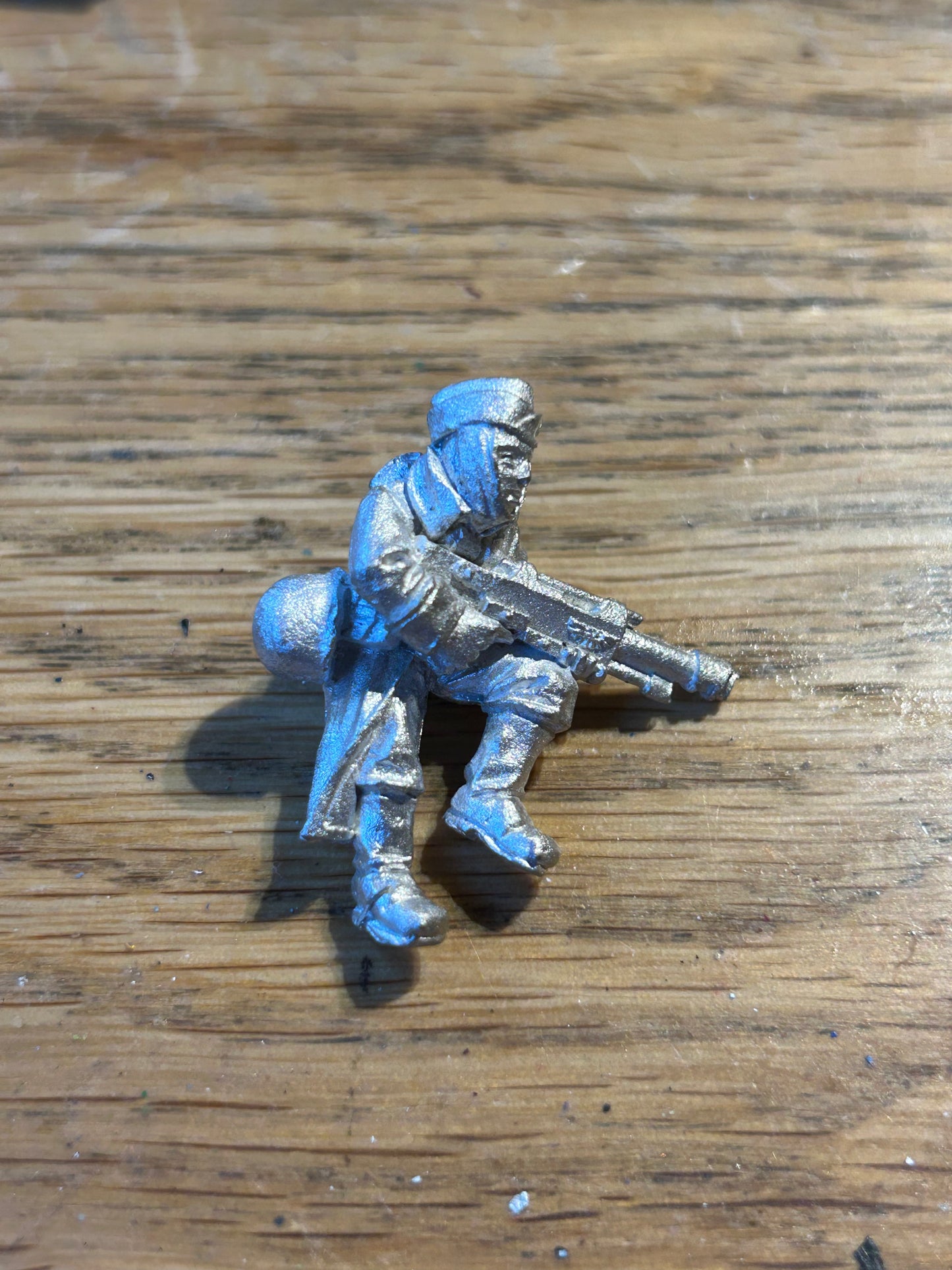 Warhamer 40k Imperial  Guard Valhallan Tank Rider  Metal Figure Oop