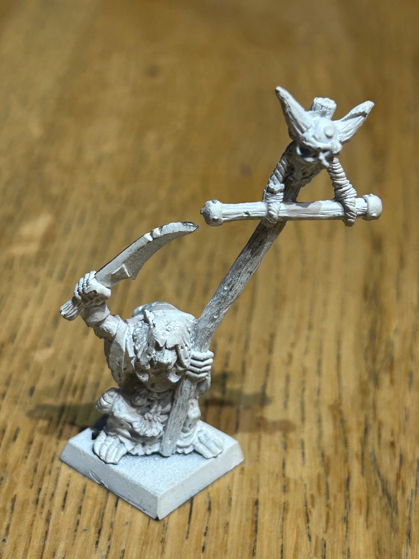 Skaven Plague Monk standard bearer Warhammer Fantasy Marauder miniatures