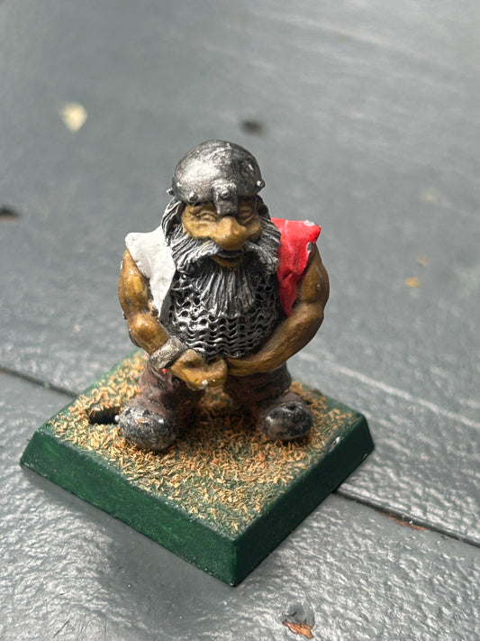 DWARF bombard or bolt thrower  CREW-MEMBER Metal dwarfs Army warhammer 1980s