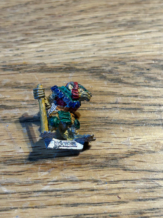 C47 SKAVEN SKREK CLANRAT SLAVE METAL OOP WARHAMMER AGE OF SIGMAR CITADEL RATMEN (missing his weapon blade)