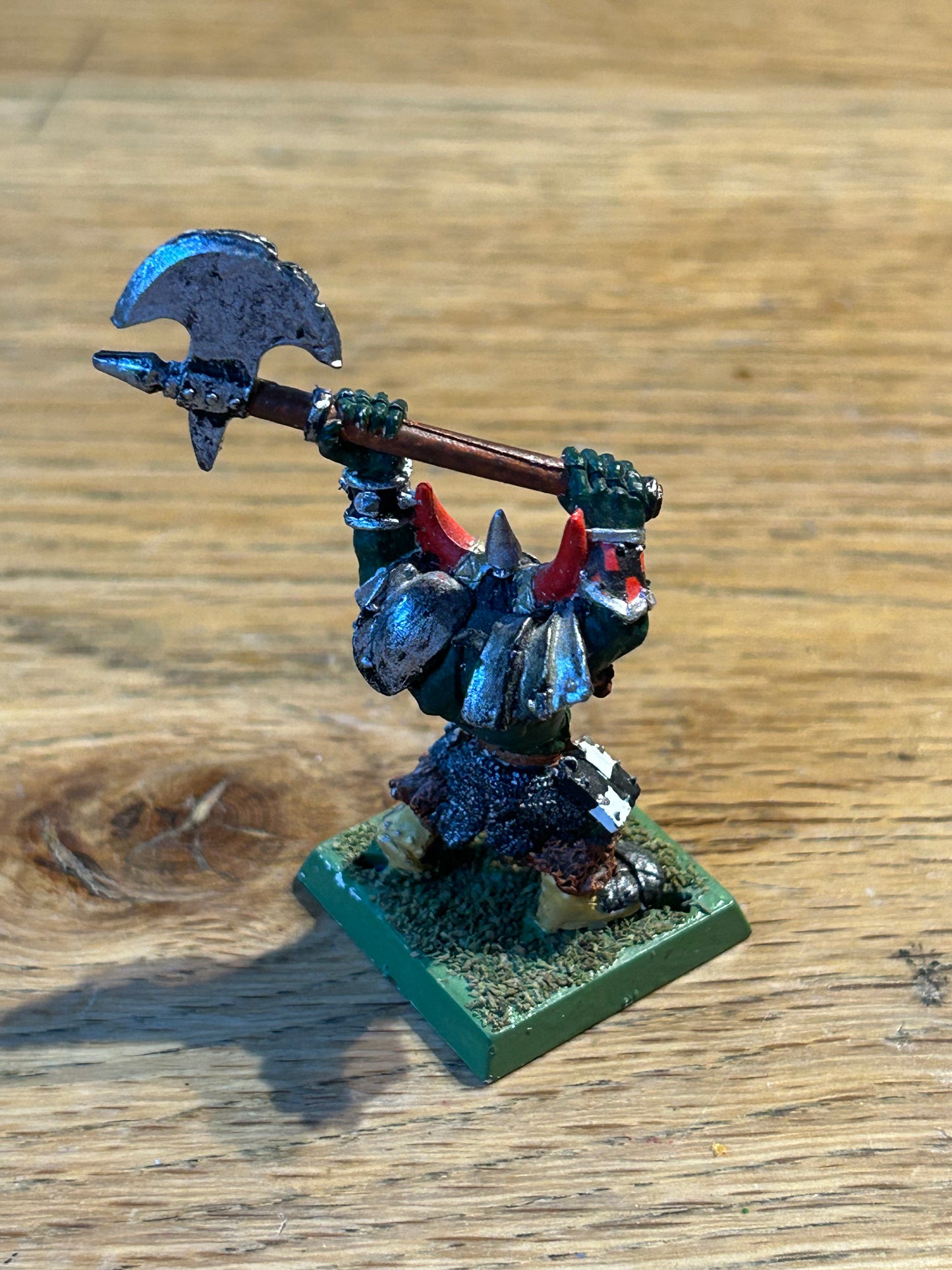 GW WH The Old World Orc & Goblin Classic Range Black Orc Boss Metal