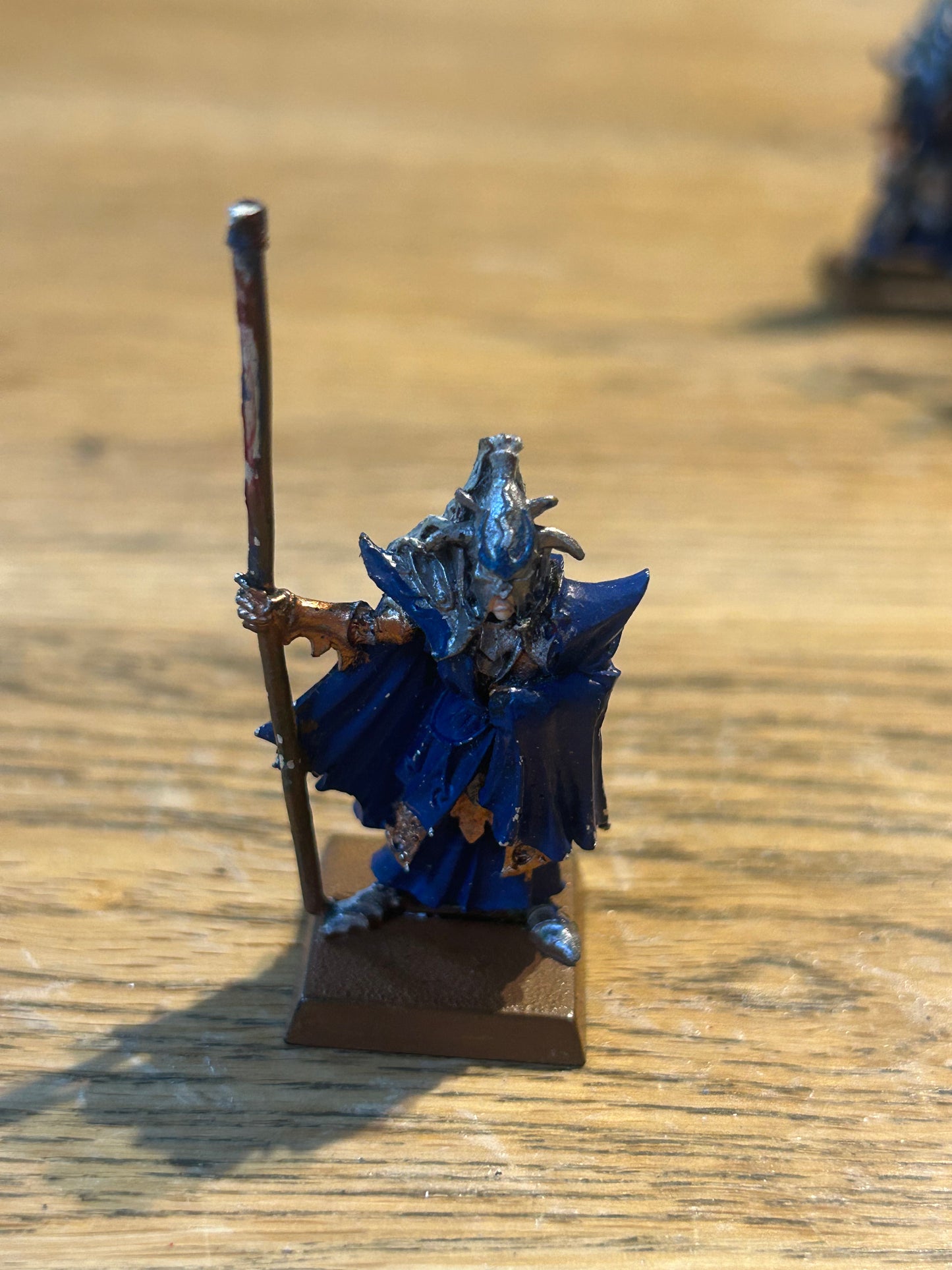 Warhammer Fantasy Dark Elves Elf Black Guard standard bearer Naggaroth - The Old World Metal (missing banner top)