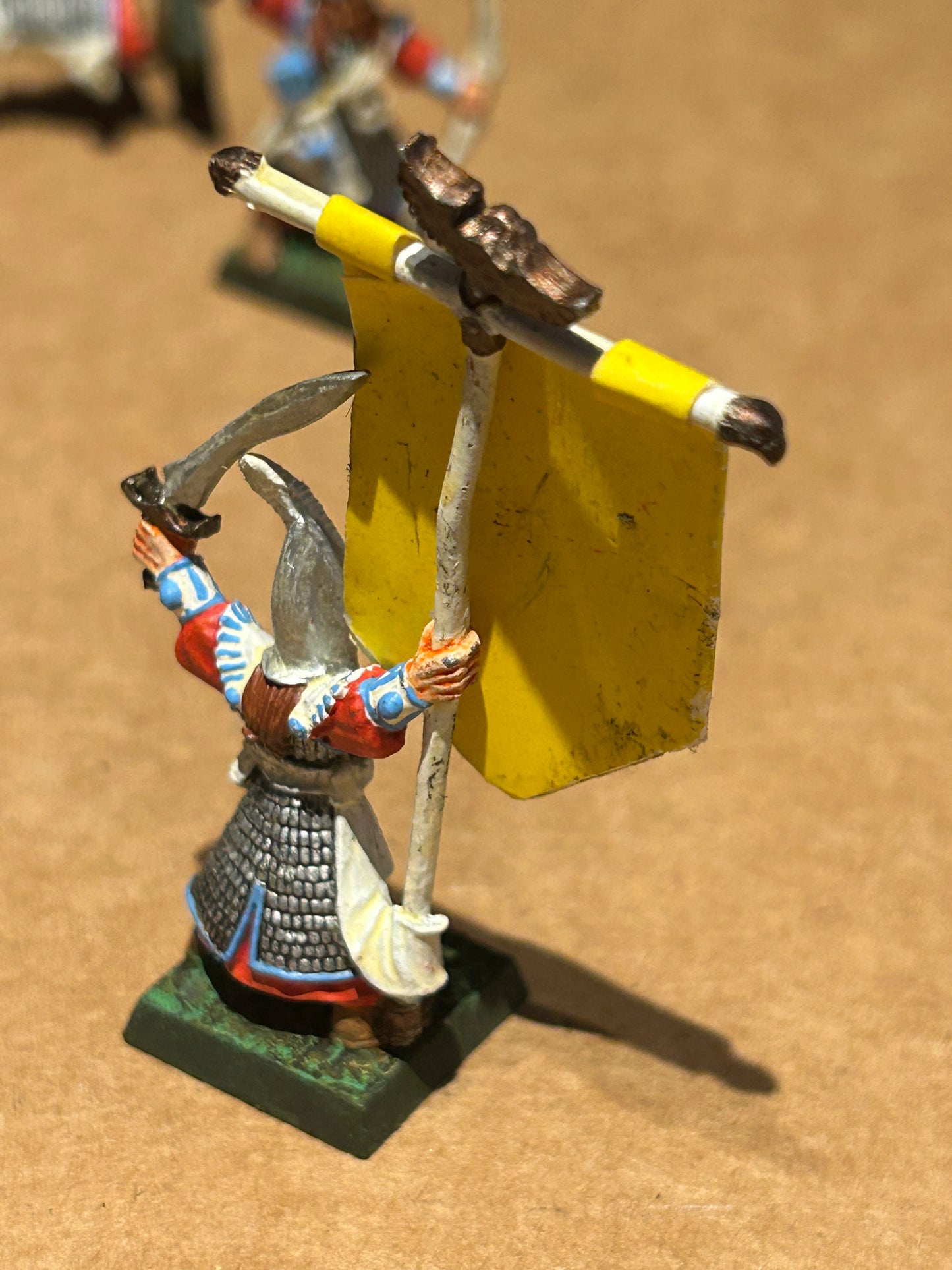 Citadel Warhammer fantasy 90s High Elf Command Group Standard Bearer B