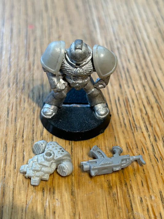 40k Rogue Trader 2nd Ed Space Marine MKVIII Mark 8 Errant Armour Rare Metal OOP