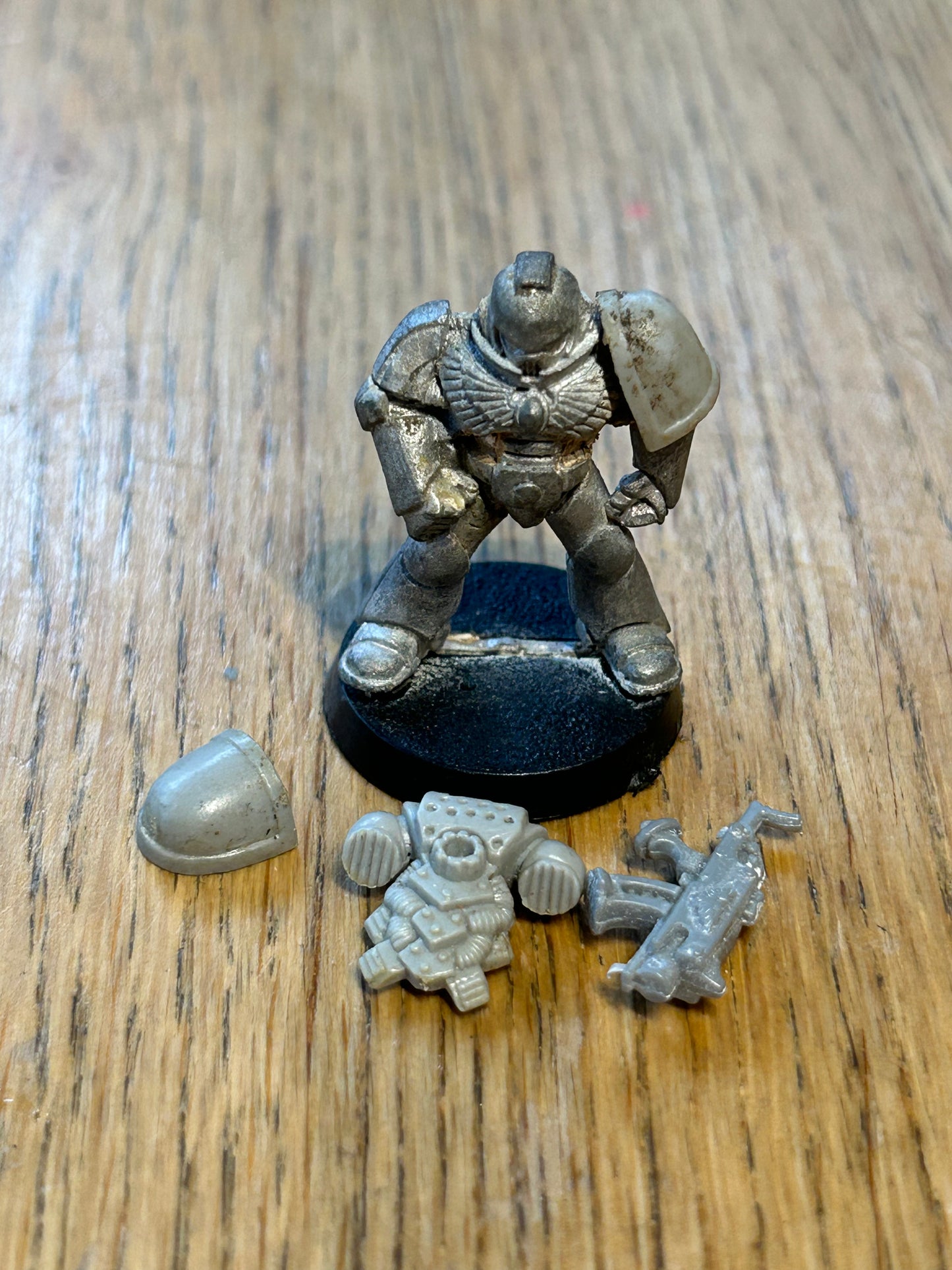 40k Rogue Trader 2nd Ed Space Marine MKVIII Mark 8 Errant Armour Rare Metal OOP