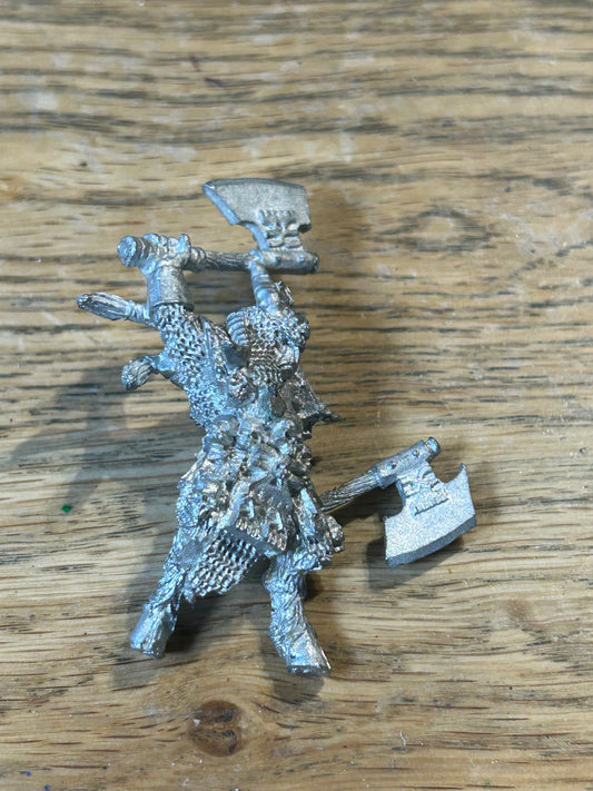 WARHAMMER FANTASY Chaos KHORNGORS CHAMPION metal (missing his tab)