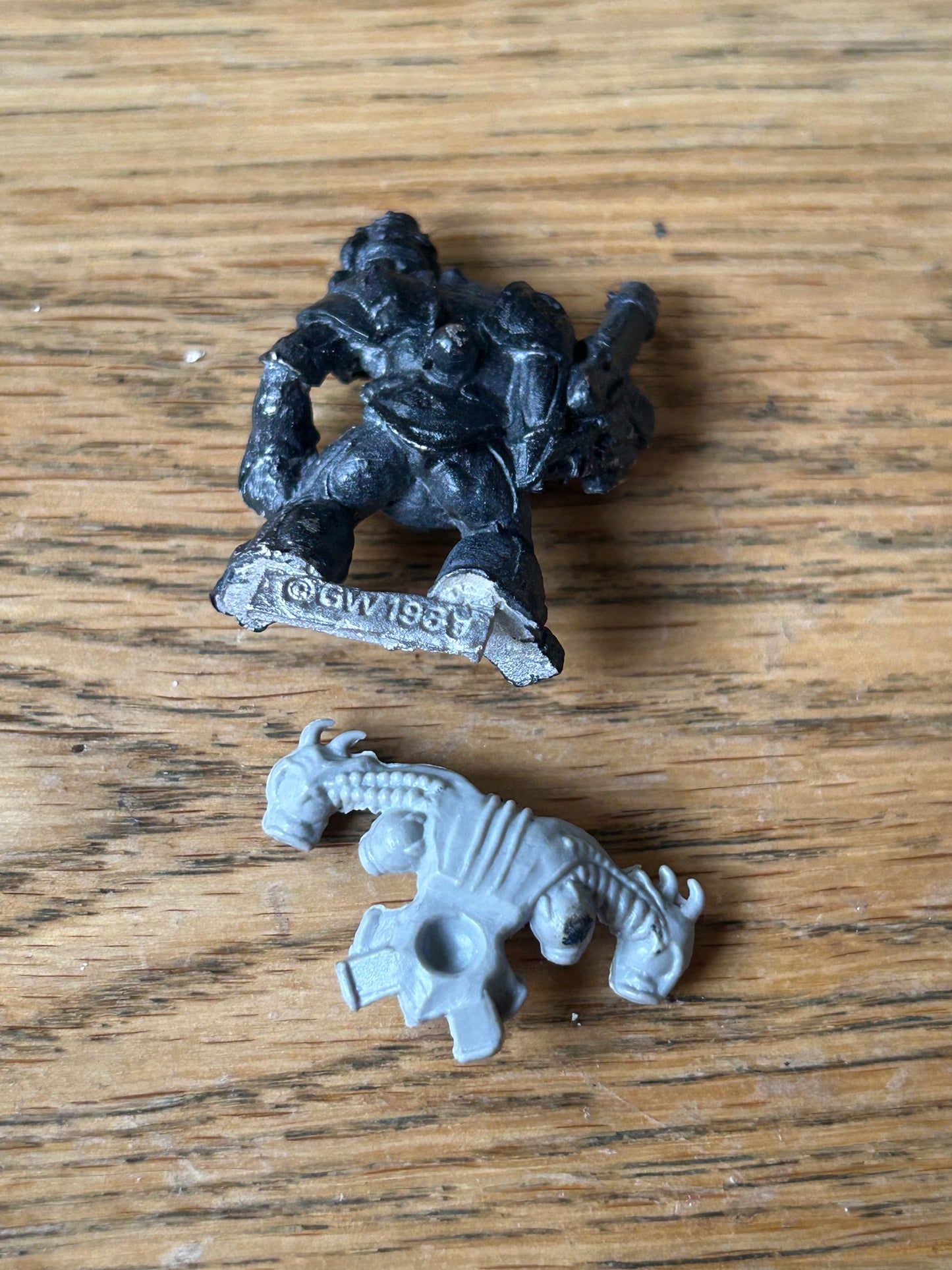 Rogue Trader Chaos Renegade Space Marine Nurgle Tube Head Metal Citadel (with backpack)