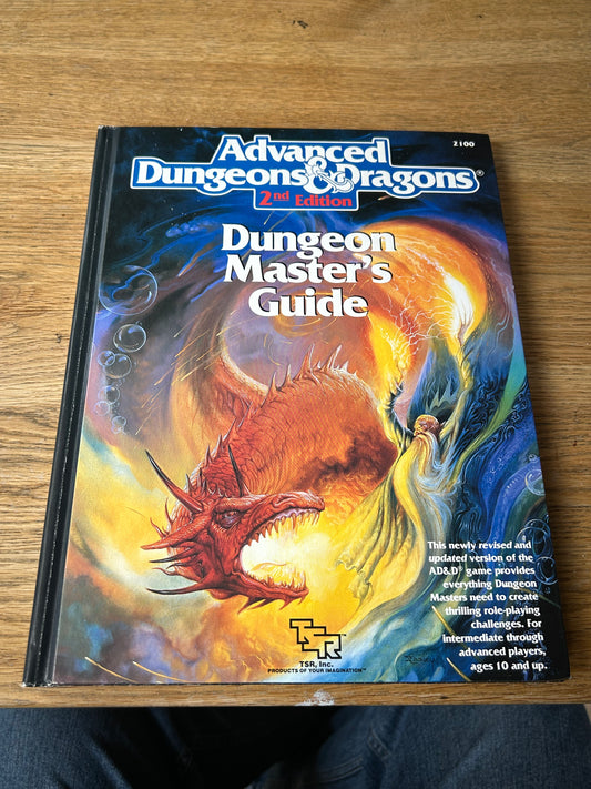 Dungeon Master's Guide - AD&D 2nd Edition 1989 Dungeons and Dragons 2100