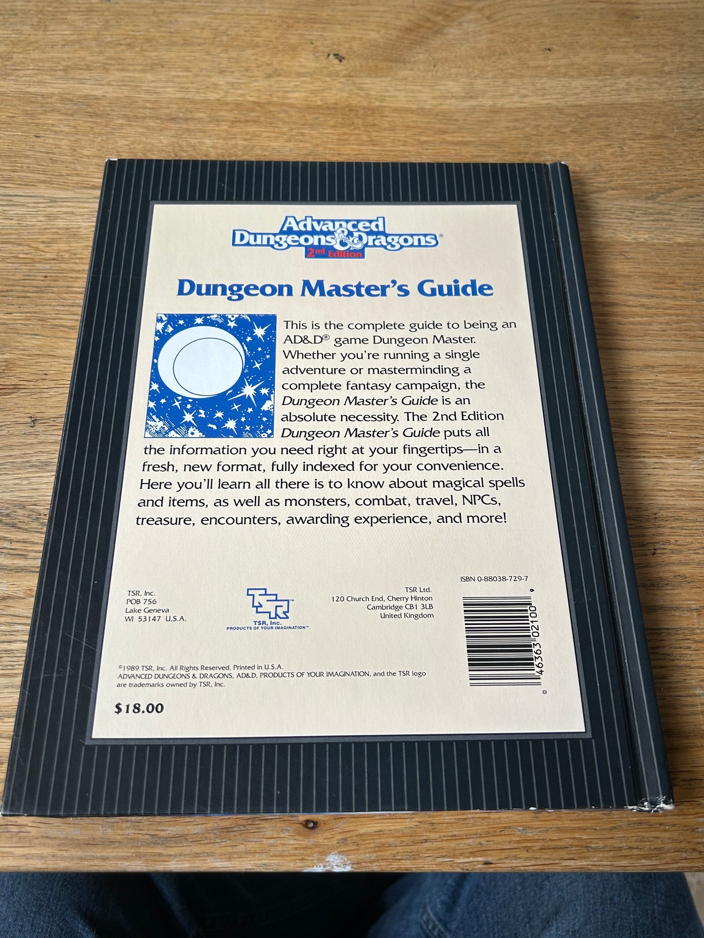 Dungeon Master's Guide - AD&D 2nd Edition 1989 Dungeons and Dragons 2100