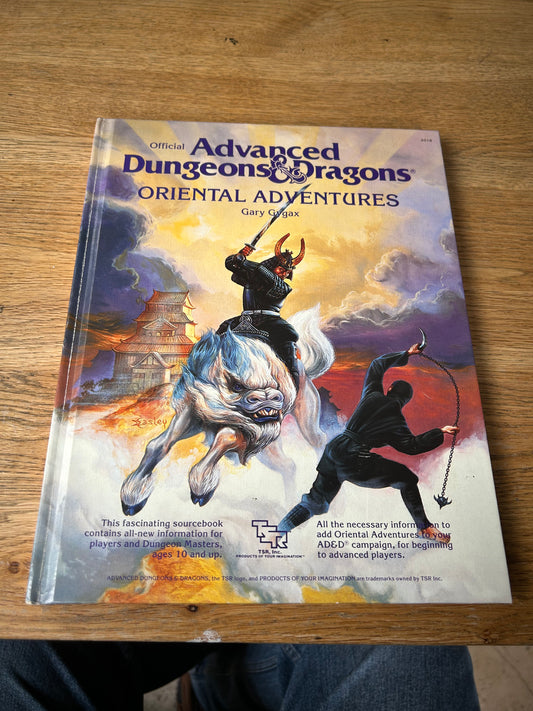 ADVANCED DUNGEONS & DRAGONS ORIENTAL ADVENTURES 1985 RPG AD&D HARDBACK BOOK 2018