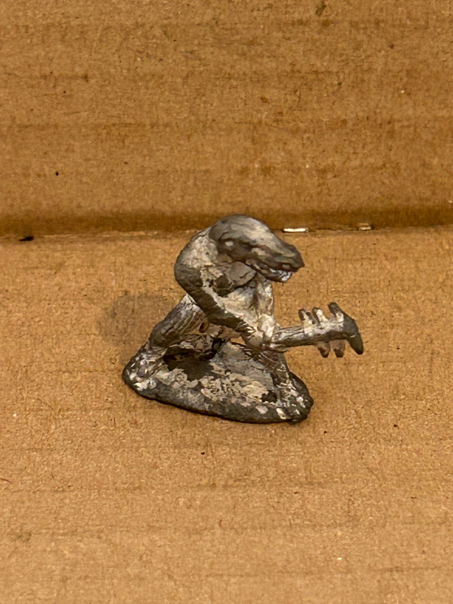 Citadel Miniatures C26 Lizard Lord with obsidian axe games workshop Warhammer Pre Slotta Reptile