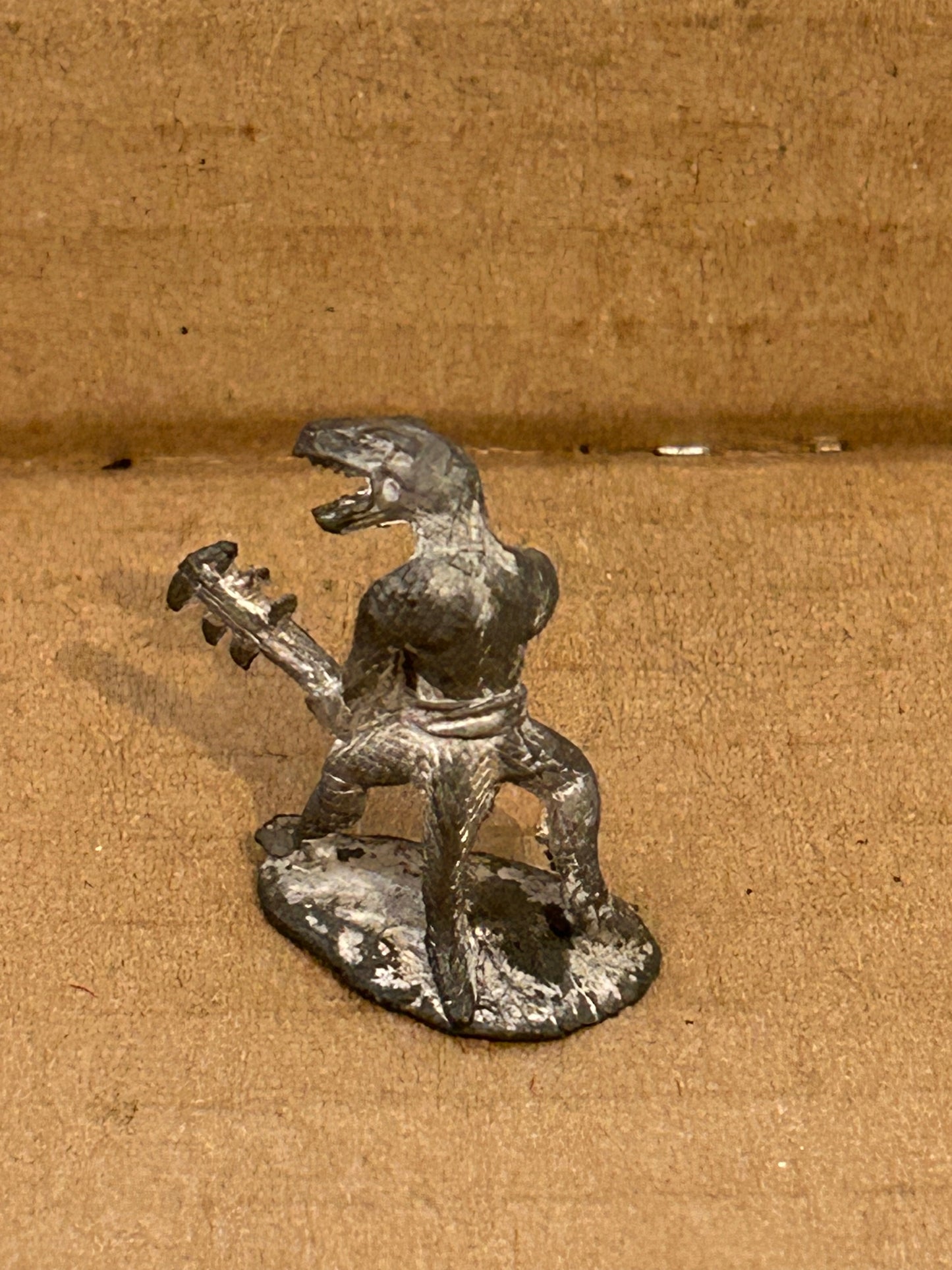 Citadel Miniatures C26 Lizard Lord with obsidian axe games workshop Warhammer Pre Slotta Reptile