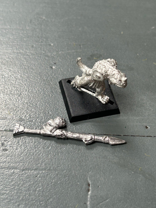 Warhammer fantasy saurus warrior with spear lizardmen