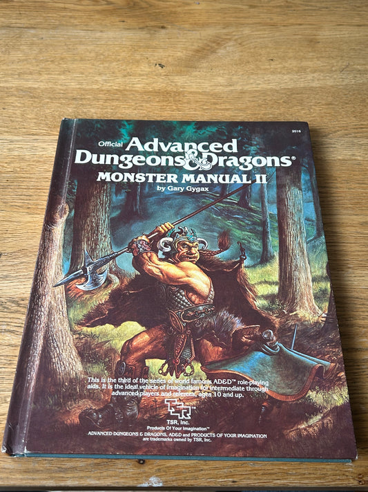Advanced Dungeons & Dragons AD&D Monster Manual II Hardback 2016 TSR