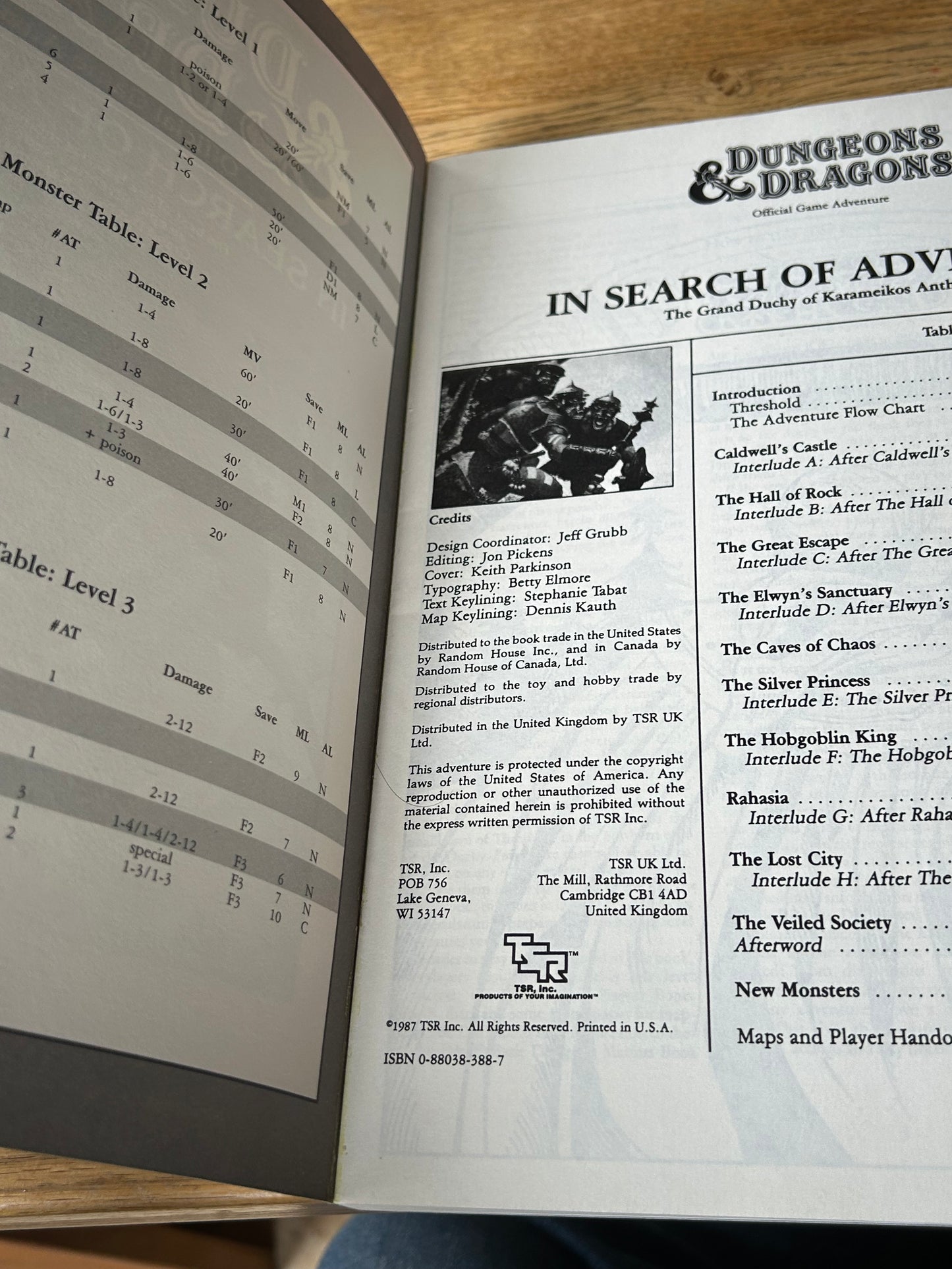 D&D In Search of Adventure B1-9 Collection TSR 9190