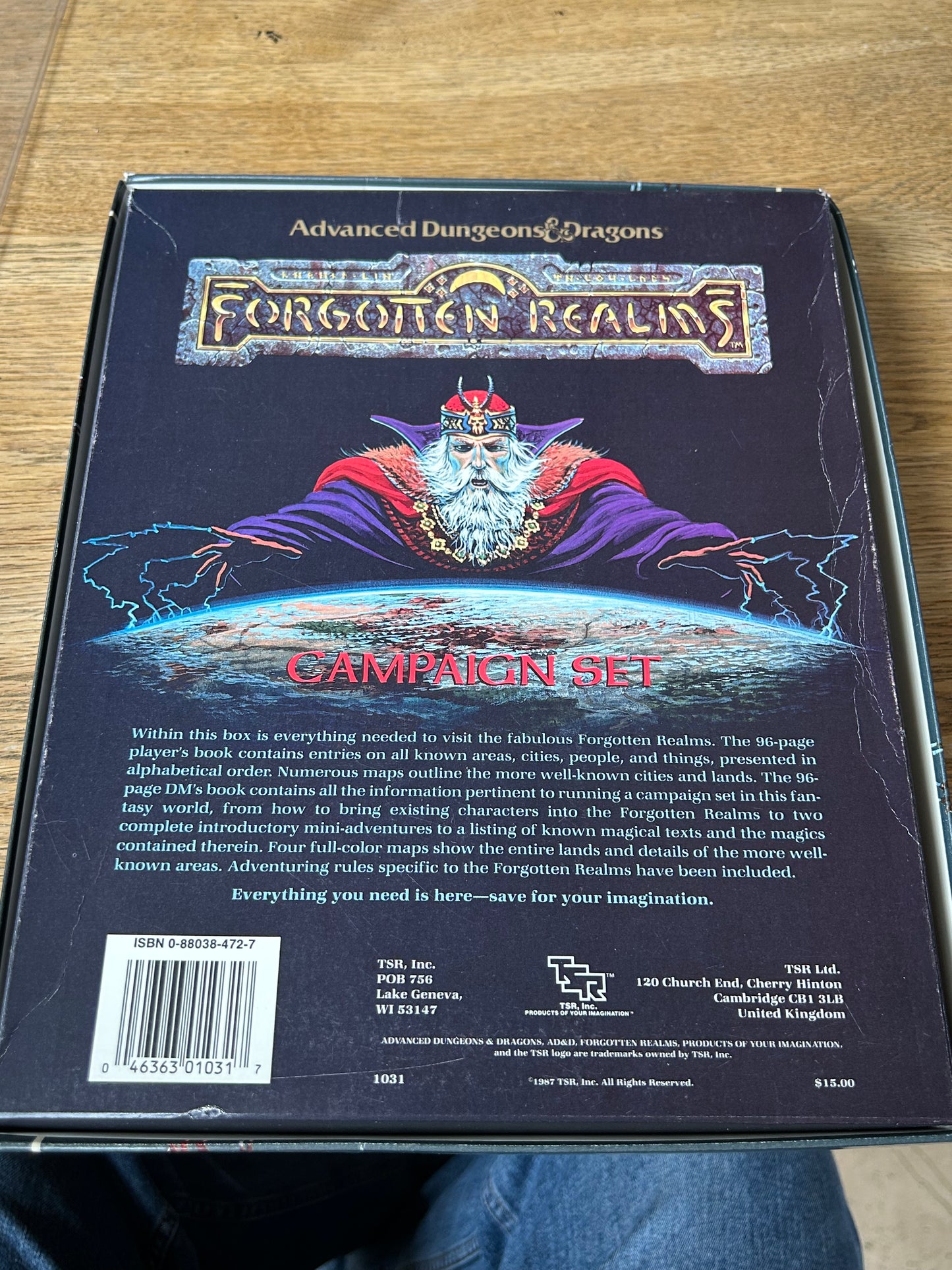 Advanced Dungeons and Dragons Forgotten Realms Campaign Set  TSR 1987 Complete