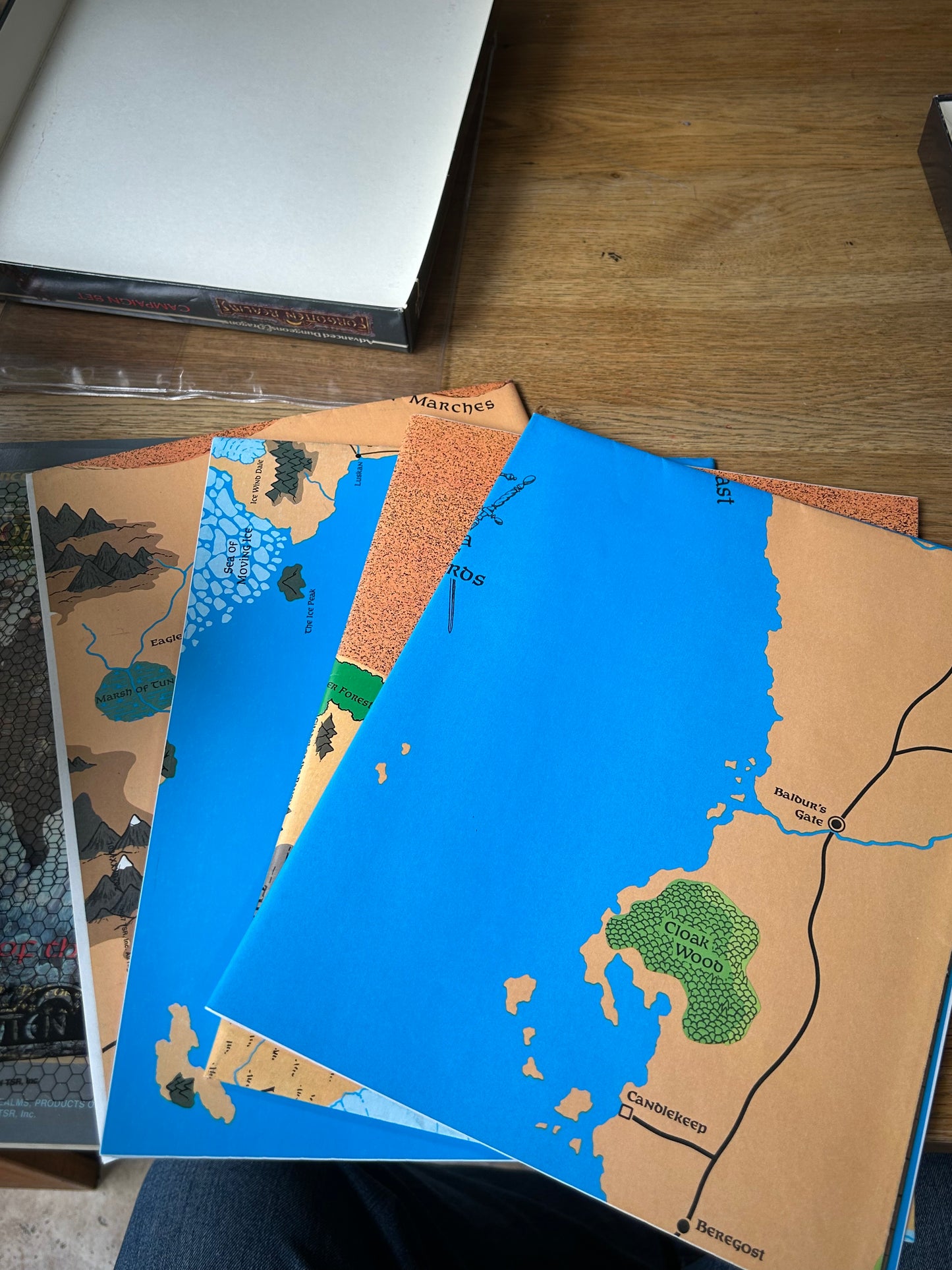 Advanced Dungeons and Dragons Forgotten Realms Campaign Set  TSR 1987 Complete