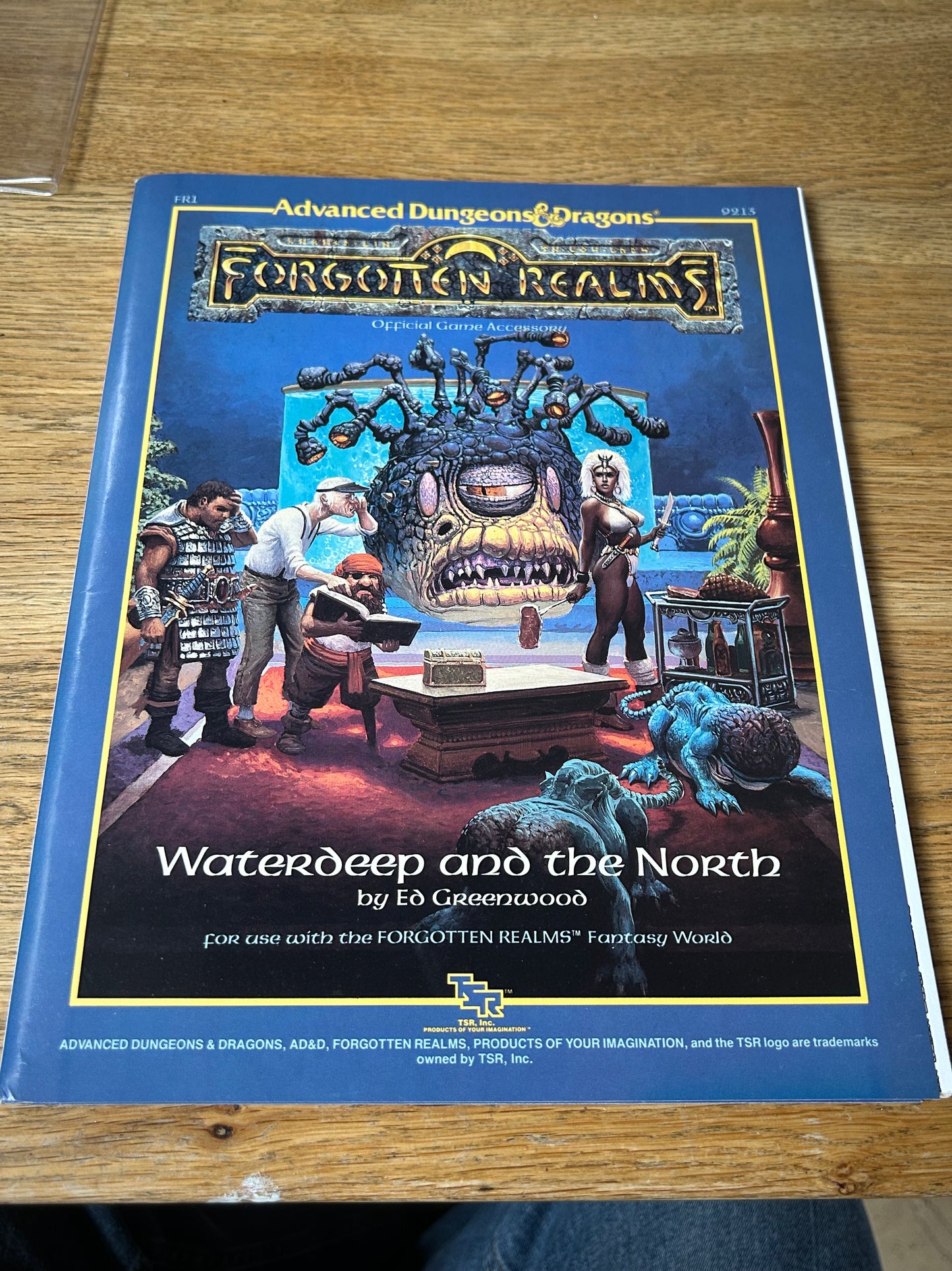 waterdeep and the north module FR1 dungeons and dragons TSR    (in great condition)