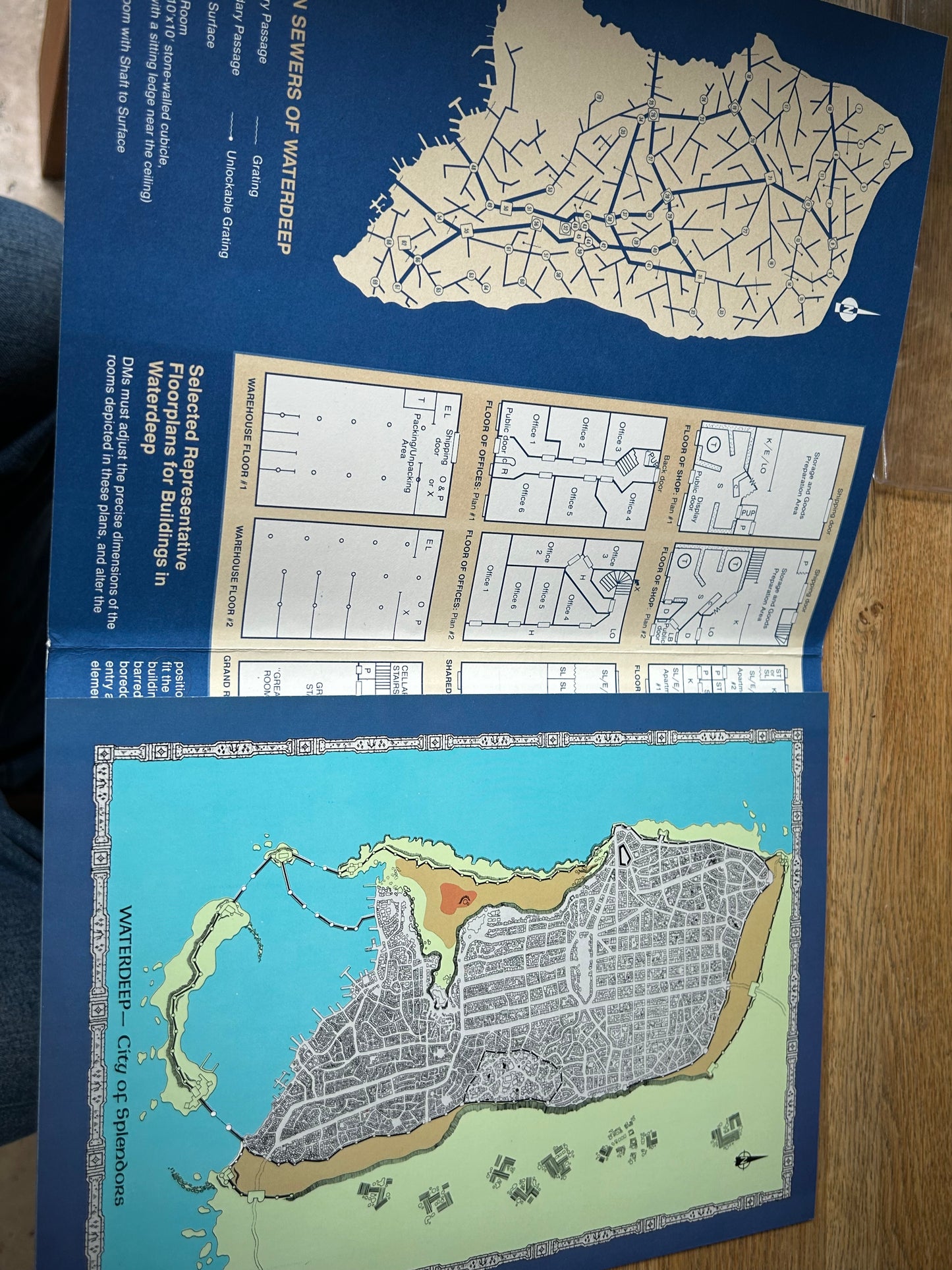 waterdeep and the north module FR1 dungeons and dragons TSR    (in great condition)