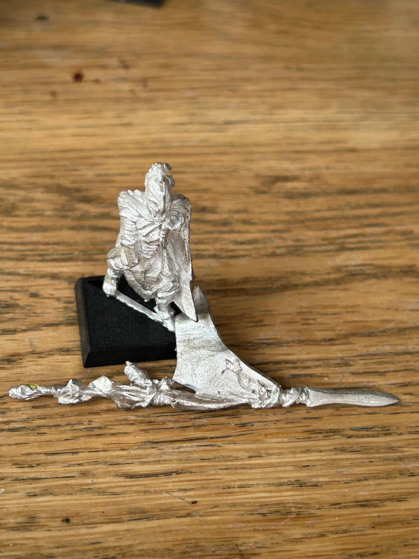 Warhammer Wood Elves metal ELF ETERNAL GUARD standard bearer