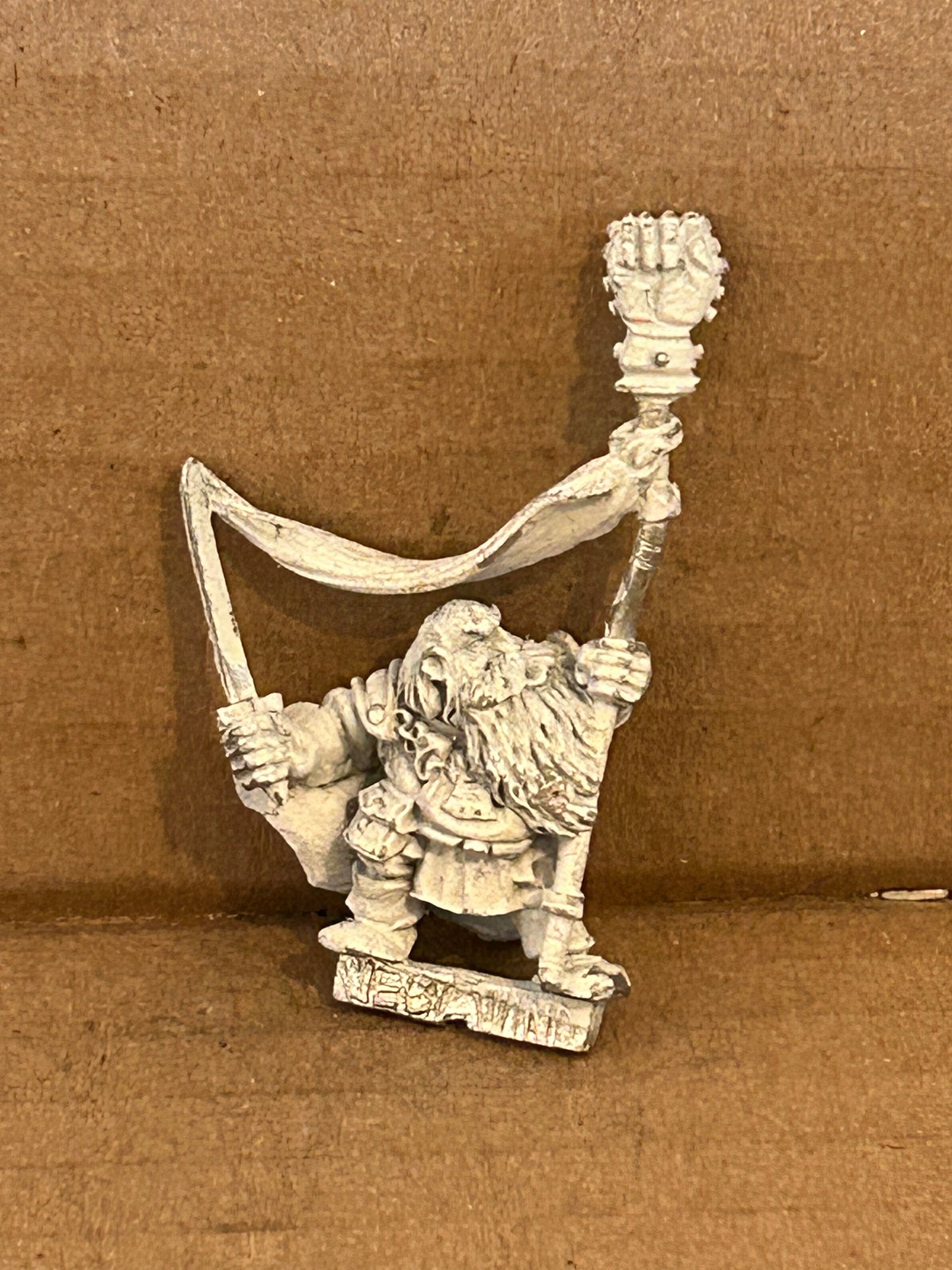 Warhammer fantasy dwarfs proxy west wind miniatures dwarf battle standard bearer