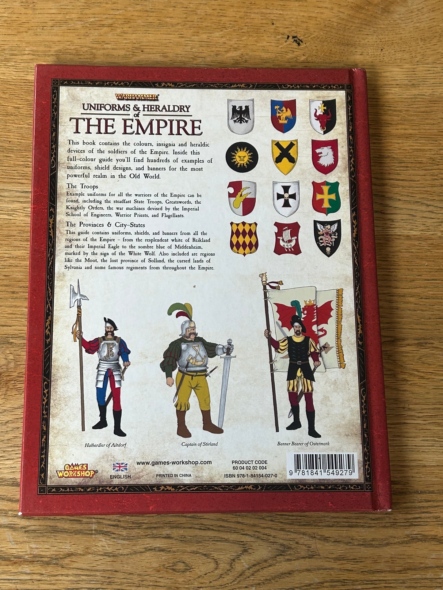 Games Workshop Warhammer 2008 Uniforms and Heraldry Of The Empire Book