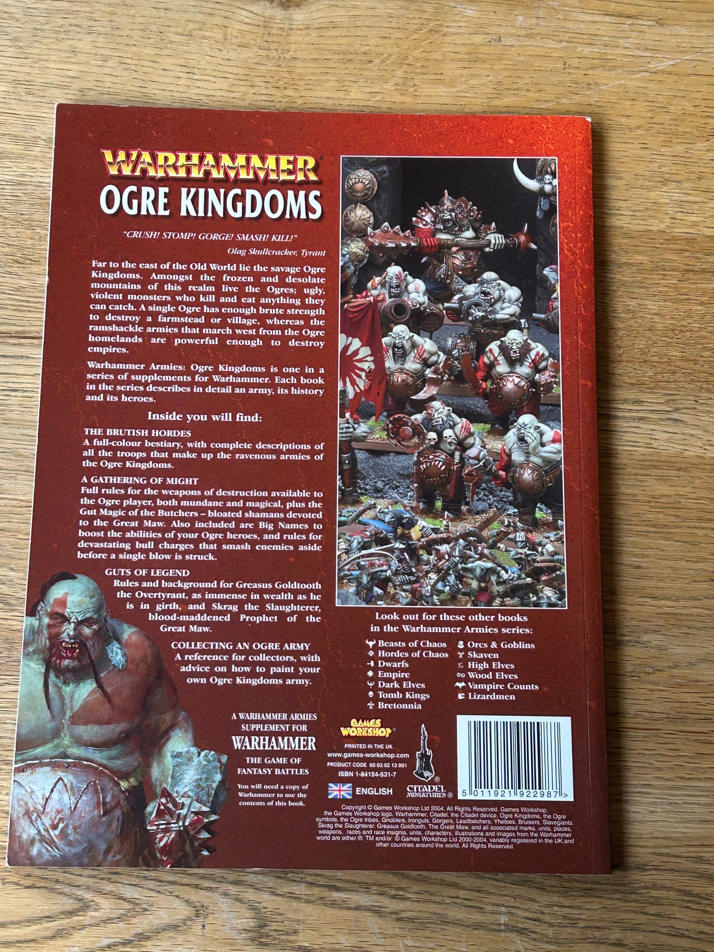 Warhammer Fantasy Codex Army Book - Ogre Kingdoms (6th Edition)