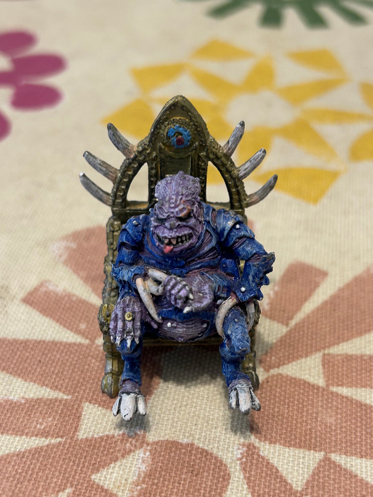 rogue trader genestealer cult patriarch on throne metal warhammer 40k