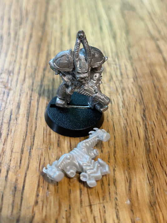 Warhammer 40k Rogue Trader Chaos Space Marine with melta gun - Metal with back pack