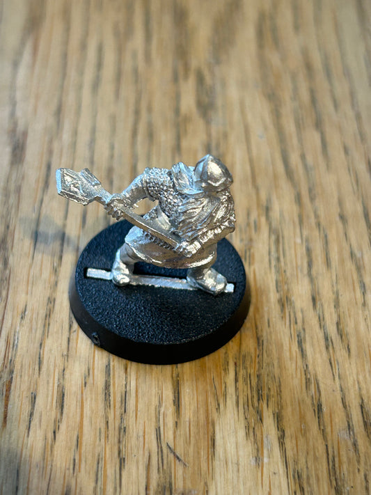 DWARF warrior METAL OOP GAMES WORKSHOP LORD OF THE RINGS THE HOBBIT LOTR MESBG