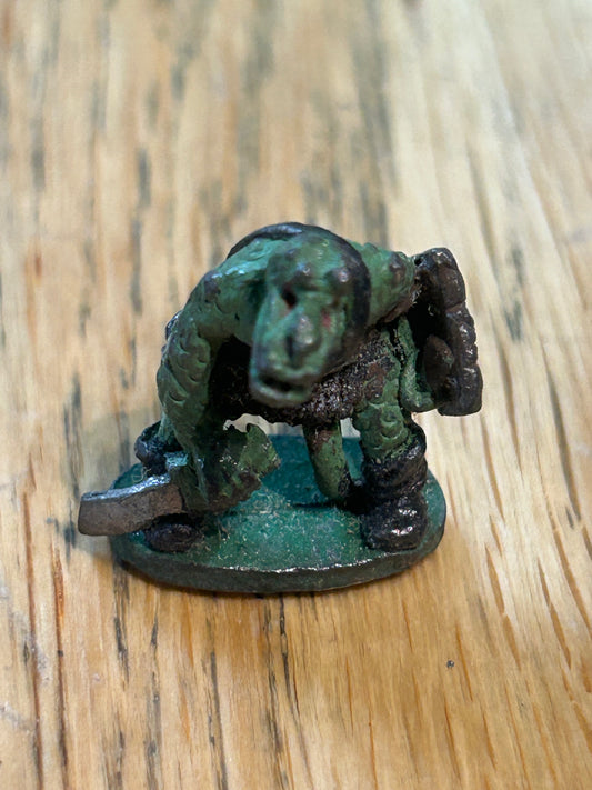 Warhammer fantasy dungeons and dragons citadel N13 kobold with sword and shield Nick Lund