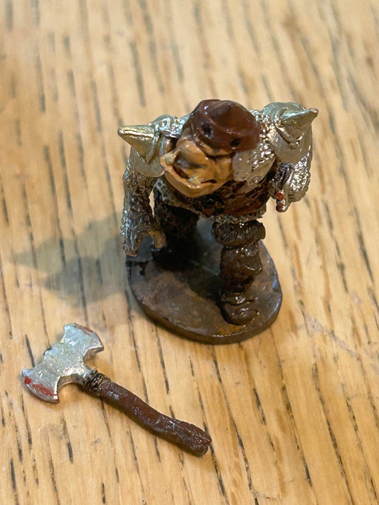 Chronicle miniatures CM21G Giant Orc (missing club but has an axe)