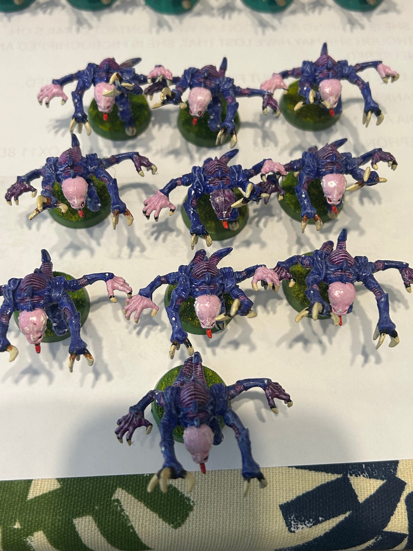 Warhammer 40k 10 plastic Genestealers tyranids