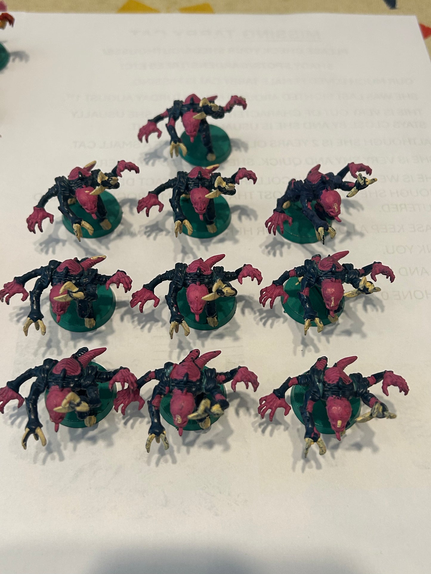 Warhammer 40k 10 plastic Genestealers tyranids