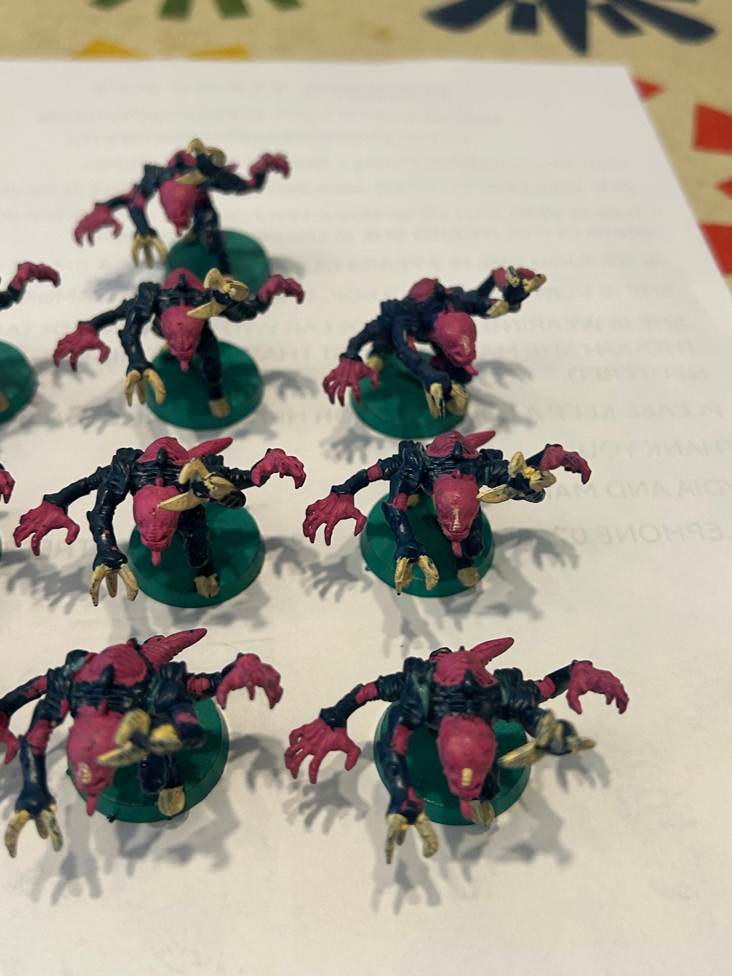 Warhammer 40k 10 plastic Genestealers tyranids