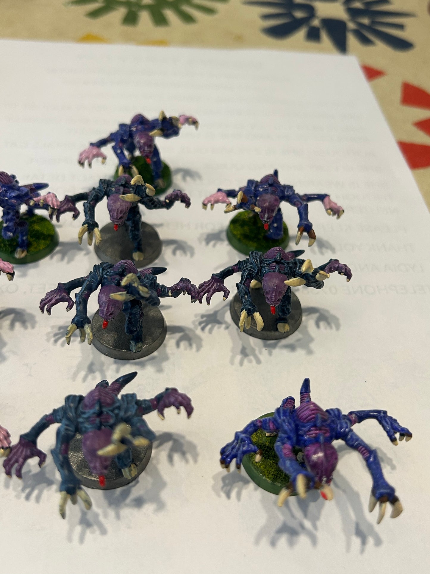 Warhammer 40k 10 plastic Genestealers tyranids