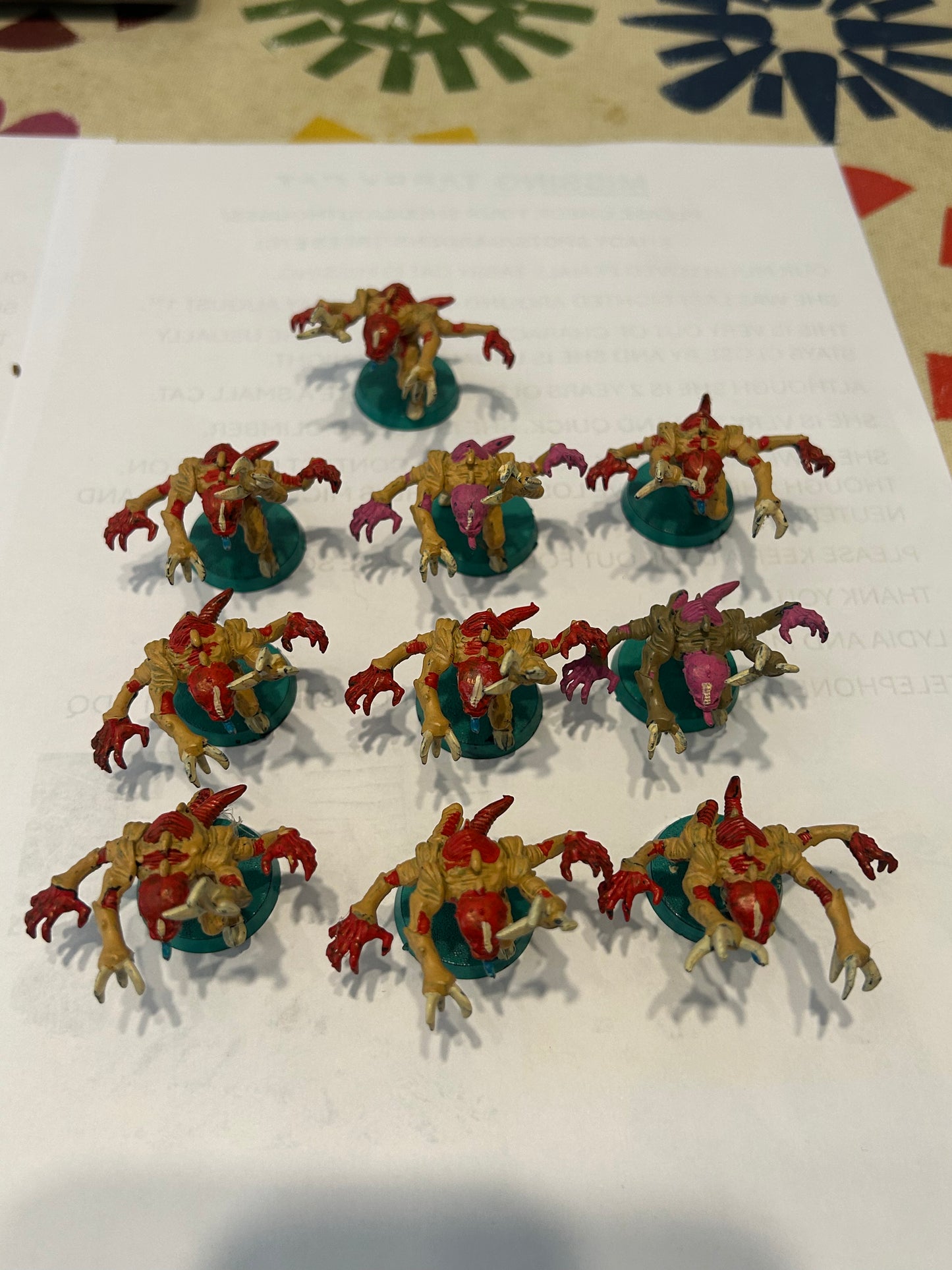 Warhammer 40k 10 plastic Genestealers tyranids