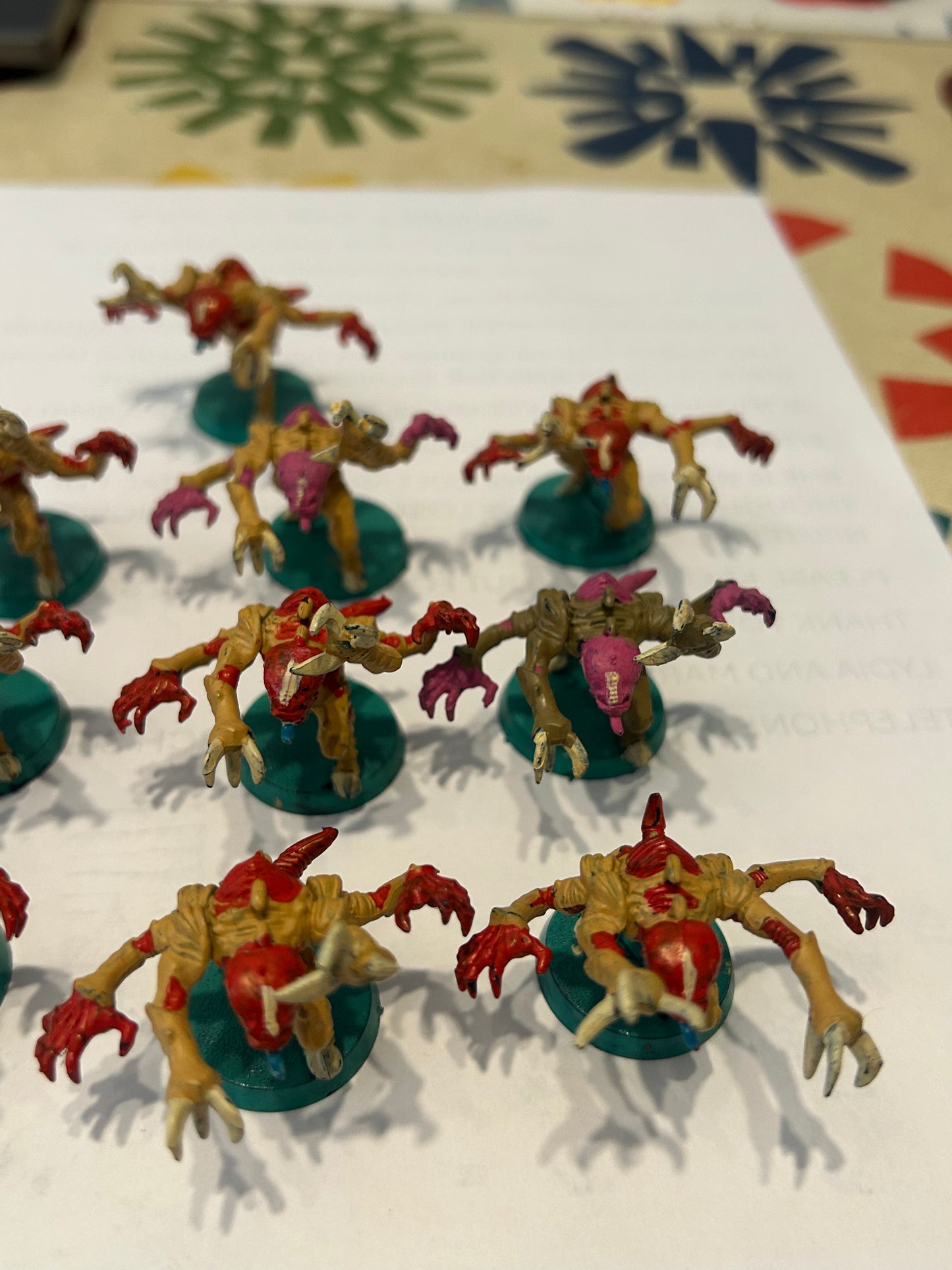 Warhammer 40k 10 plastic Genestealers tyranids