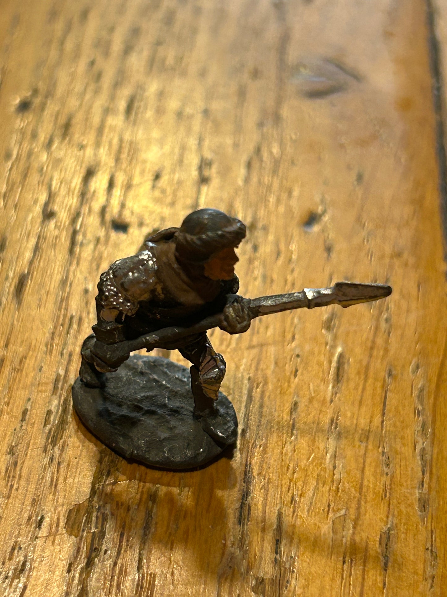 Warhammer fantasy preslotta bretonnian or empire C26 (84-31)
Armoured Footman with Spear, Advancing
