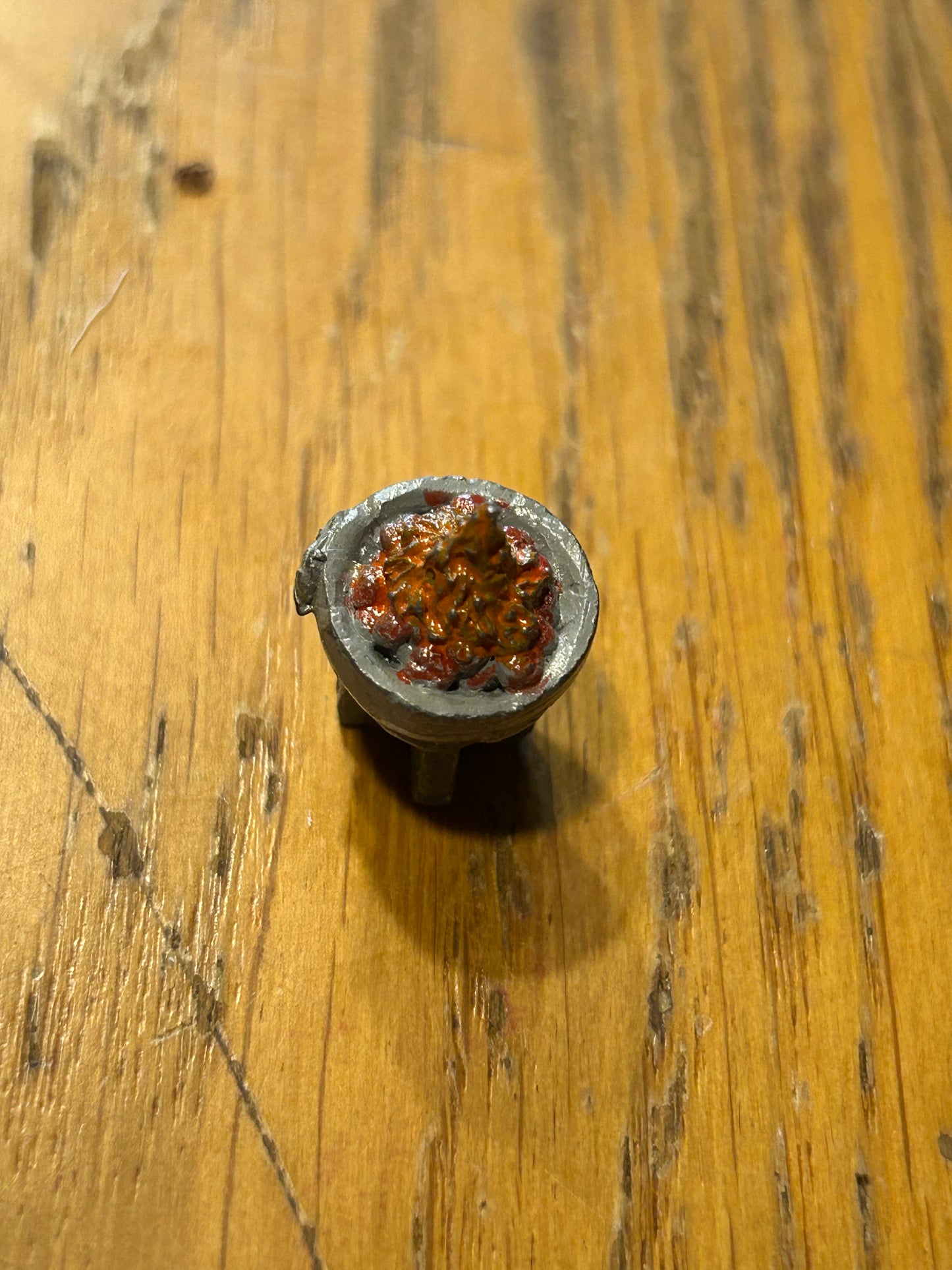 Fantasy terrain metal brazier or fire