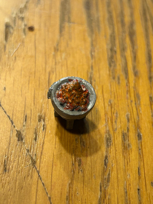 Fantasy terrain metal brazier or fire