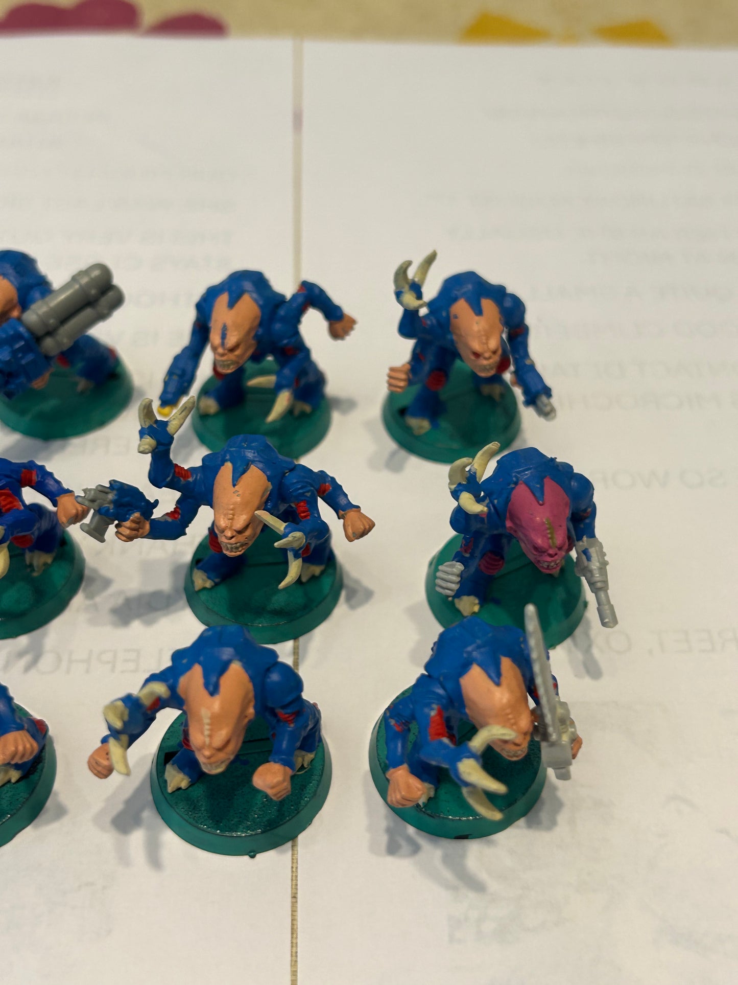 Warhammer 40k/ Rogue Trader Genestealer hybrids x12  plastic from space hulk expansion