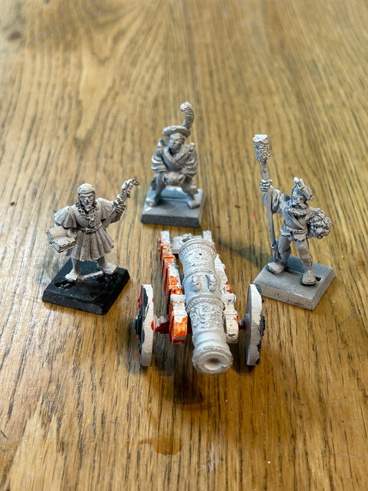 Warhammer fantasy Empire Artillery METAL  Great Cannon with crew
