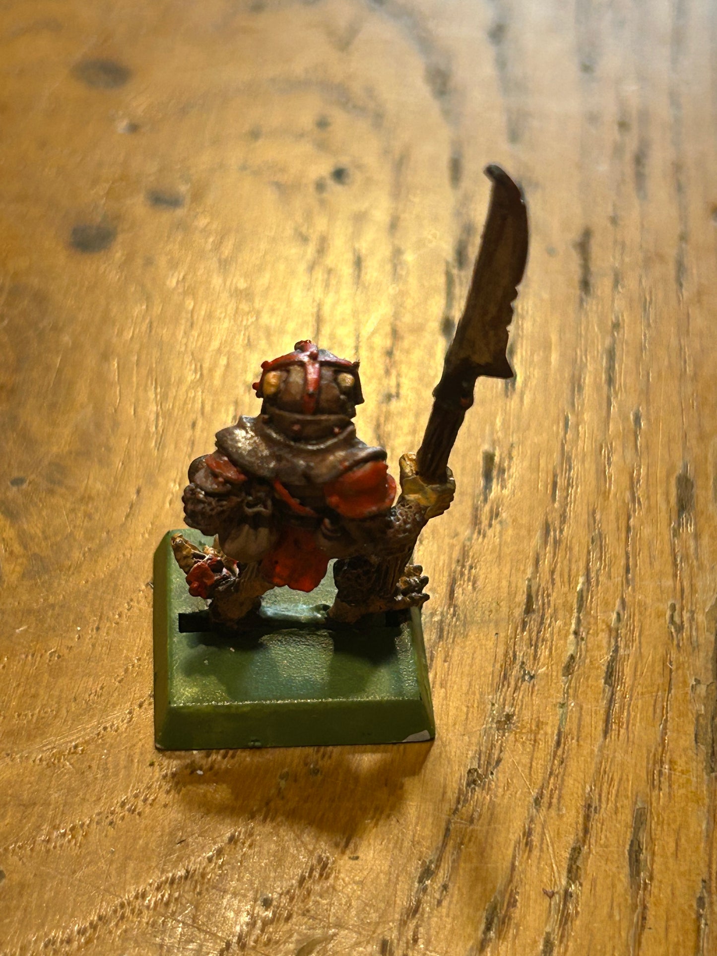 Warhammer fantasy C47 Skaven Clan Rat Krey with spear/halberd Metal Chaos Ratmen Citadel 1987