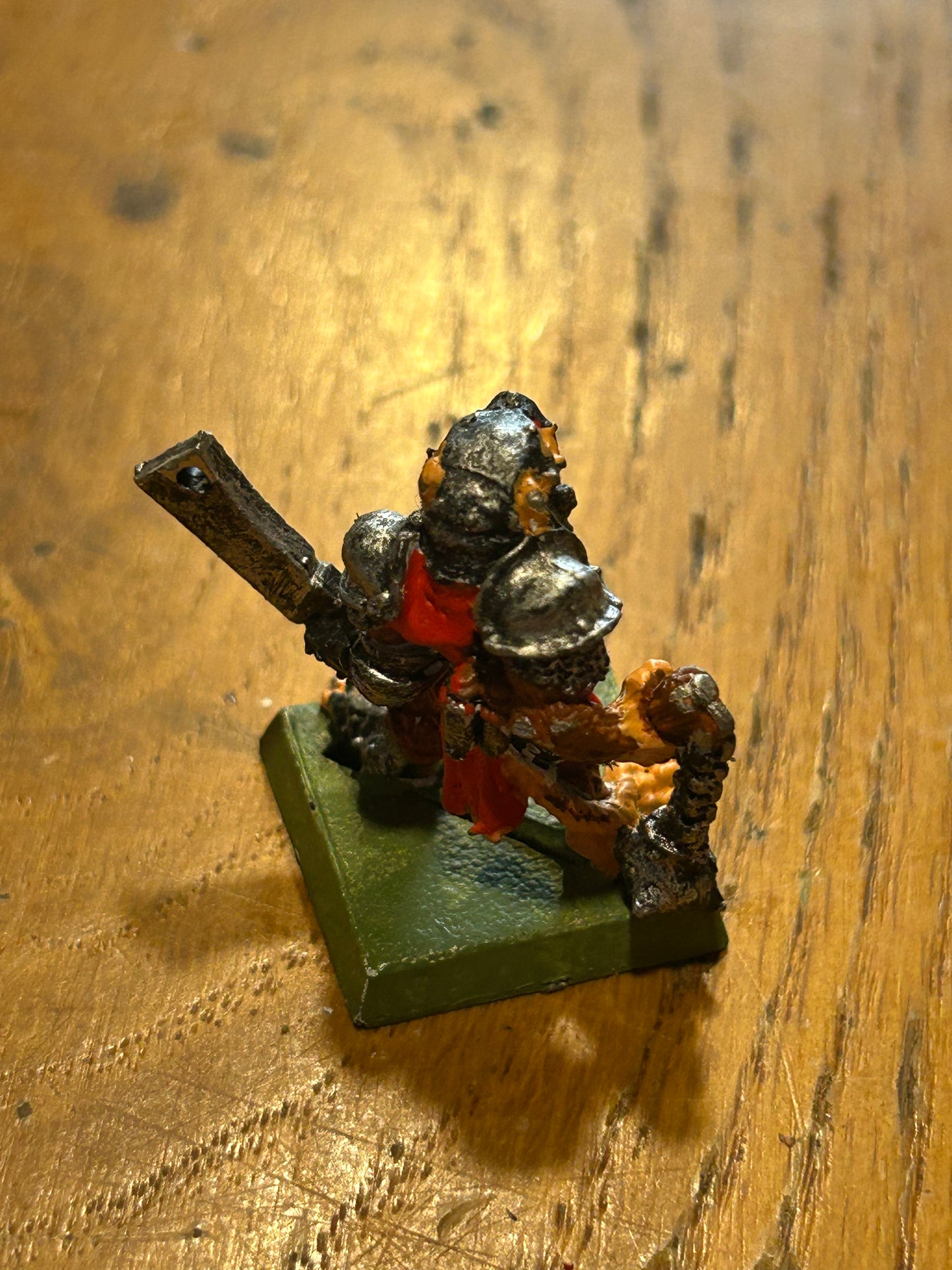 Skaven Clanrat with Cleaver and Flail Chaos Ratmen Citadel 1987