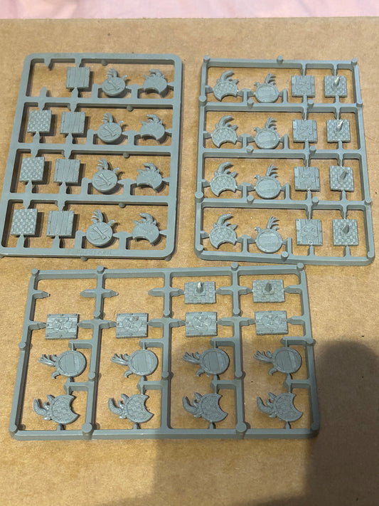 CITADEL WARHAMMER GOBLIN SHIELD sprues x 3 (missing 3 shields)